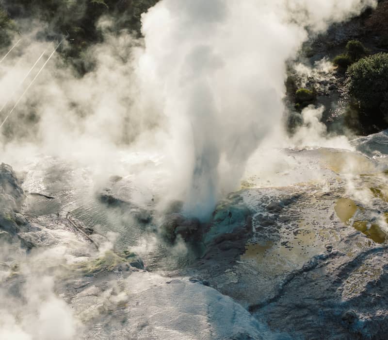 Bubbling geyser at Te Puia Credit: Te Puia