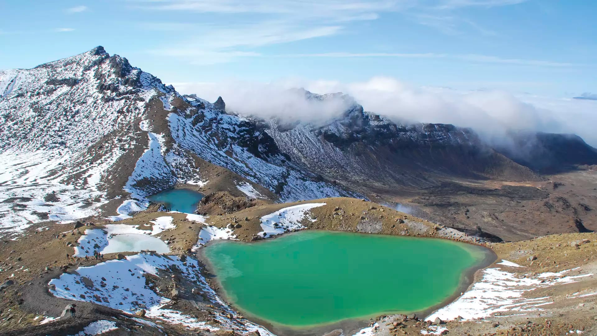 Emerald Lakes in Tongariro Crossing.