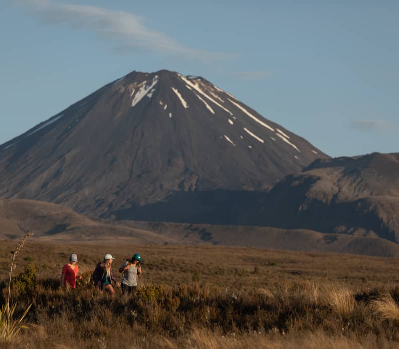 Tongariro hikers Credit: Visit Ruapehu
